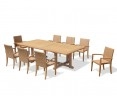 Hilgrove 8 Seater Rectangular Table 2.6m & St. Tropez Stacking Chairs