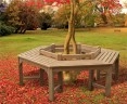 hexagonal tree bench