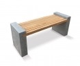 Gallery Teak and Granite Garden Bench – 1.6m