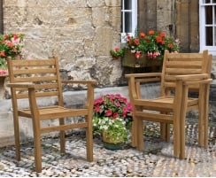 Brompton Extending Oval Table 1.2-1.8m & 6 Yale Stacking Chairs Set