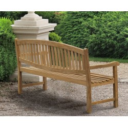teak outdoor bench