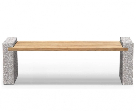 Gallery Granite and Teak Bench – 1.9m