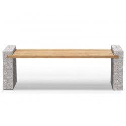 Gallery Granite and Teak Bench – 1.9m
