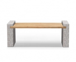 Gallery Granite and Teak Bench – 1.6m