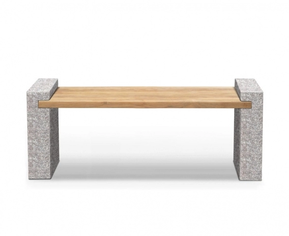 Gallery Granite and Teak Bench – 1.6m