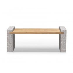 Gallery Granite and Teak Bench – 1.6m
