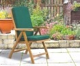 Bali Garden Reclining Chair with footrest, teak