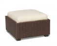 Riviera Rattan Garden Footstool, Wicker Cube Ottoman