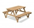 Luxury 4ft Picnic Bench, Teak Wooden Pub Table, – 1.2m