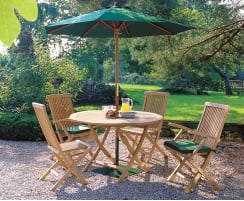 Suffolk Round 1.2m Table & 4 Ashdown Chairs