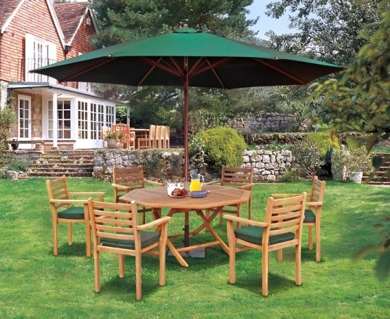 Suffolk Octagonal 1.5m Table & 6 Yale Stacking Chairs