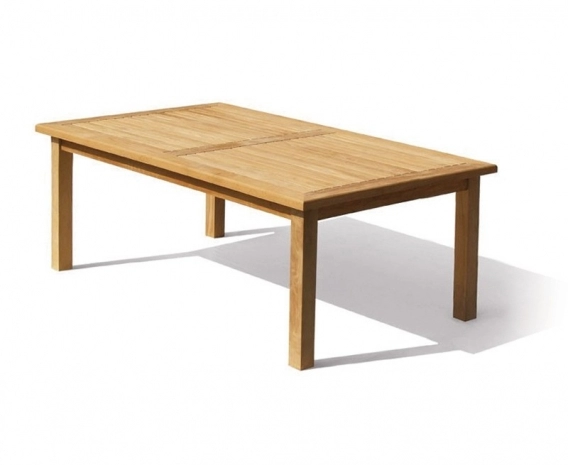 Balmoral Teak Chunky Rectangular Garden Table – 2m