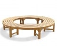 Saturn Teak Circular Tree Seat, Backless Tree Bench – 2.2m