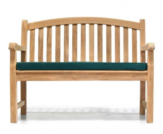 Clivedon 2 Seater Garden Bench Teak 1 2m, Small Outdoor Bench With Back