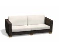 Sorrento Rattan Conservatory Sofa, 4 seater, Natural cushion