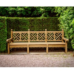 Chiswick Large Chinoiserie Decorative Garden Bench – 2.75m