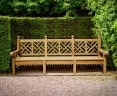 Chiswick Large Chinoiserie Decorative Garden Bench – 2.75m