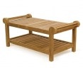 Lutyens-Style Teak 1.65m Low Back Bench, Armchairs & Coffee Table Set