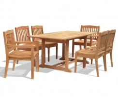 Hilgrove 6 Seater Rectangular Dining Table 1.5m, Side Chairs & Armchairs