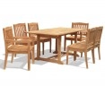 Hilgrove 6 Seater Rectangular Dining Table 1.5m, Side Chairs & Armchairs
