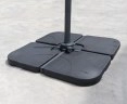 Four-Piece HDPE Concrete Filled Cantilever Parasol Base – 100kg