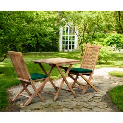 Rimini Square 0.7m Table & 2 Ashdown Side Chairs