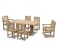 Cadogan 6 Seater Outdoor Table 1.8m, Ascot Side Chairs & Carver Chairs