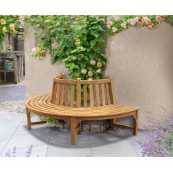 Semi Circular Garden Tree Seat - 2.2m