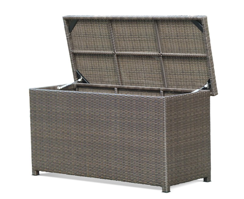 Rattan Garden Storage Box with Lid