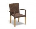 Sandringham Rectangular 1.5m Table & 6 St. Tropez Stacking Chairs