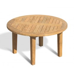 Hilgrove Round Teak Garden Coffee Table – 0.9m