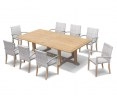 Hilgrove 8 Seater Rectangular Table 2.6m & St. Tropez Stacking Chairs