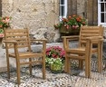 Yale Teak Stacking Garden Dining Chair