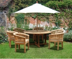 Canfield Teak Dining Set with Wimbledon Chairs