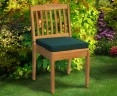 Hilgrove Outdoor Stacking Chair, Teak Stackable Garden Chair