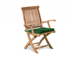 Folding Garden Chair Cushion, Tie-on Cushion Pad