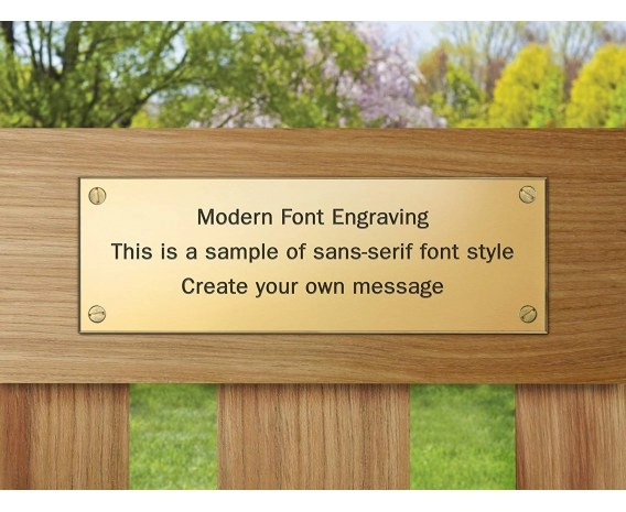 Engraved Memorial Plaque Commemorative Bench Plaque