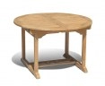 Teak Extending Garden Table - Closed