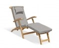 Halo Teak Steamer Chair with cushion