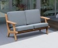 Eero Mid-Century Deep Seated Teak Garden Sofa, 2 Seater