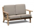 Eero Mid-Century Deep Seated Teak Garden Sofa, 2 Seater