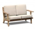 Eero Mid-Century Deep Seated Teak Garden Sofa, 2 Seater