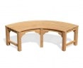 Saturn Teak Tree Bench Quarter