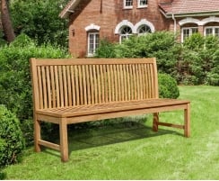 Canterbury Dining Bench Seat With Back Teak 1 8m Armless