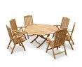 Suffolk Octagonal 1.5m Table & 6 Cheltenham Reclining Chairs