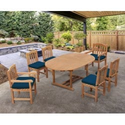 Brompton Extending Table 1.2-1.8m, 6 Clivedon Side Chairs & Armchairs