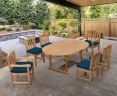 Brompton Extending Table 1.2-1.8m, 6 Clivedon Side Chairs & Armchairs