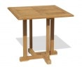 Canfield 2 Seater Square Garden Table 0.8m with St. Tropez Stacking Chairs