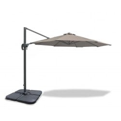 Umbra® 3m Cantilever Garden Parasol - Taupe + PB120 base add-on