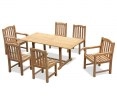 Hilgrove 6 Seater Rectangular Table 1.8m, Clivedon Side Chairs & Armchairs